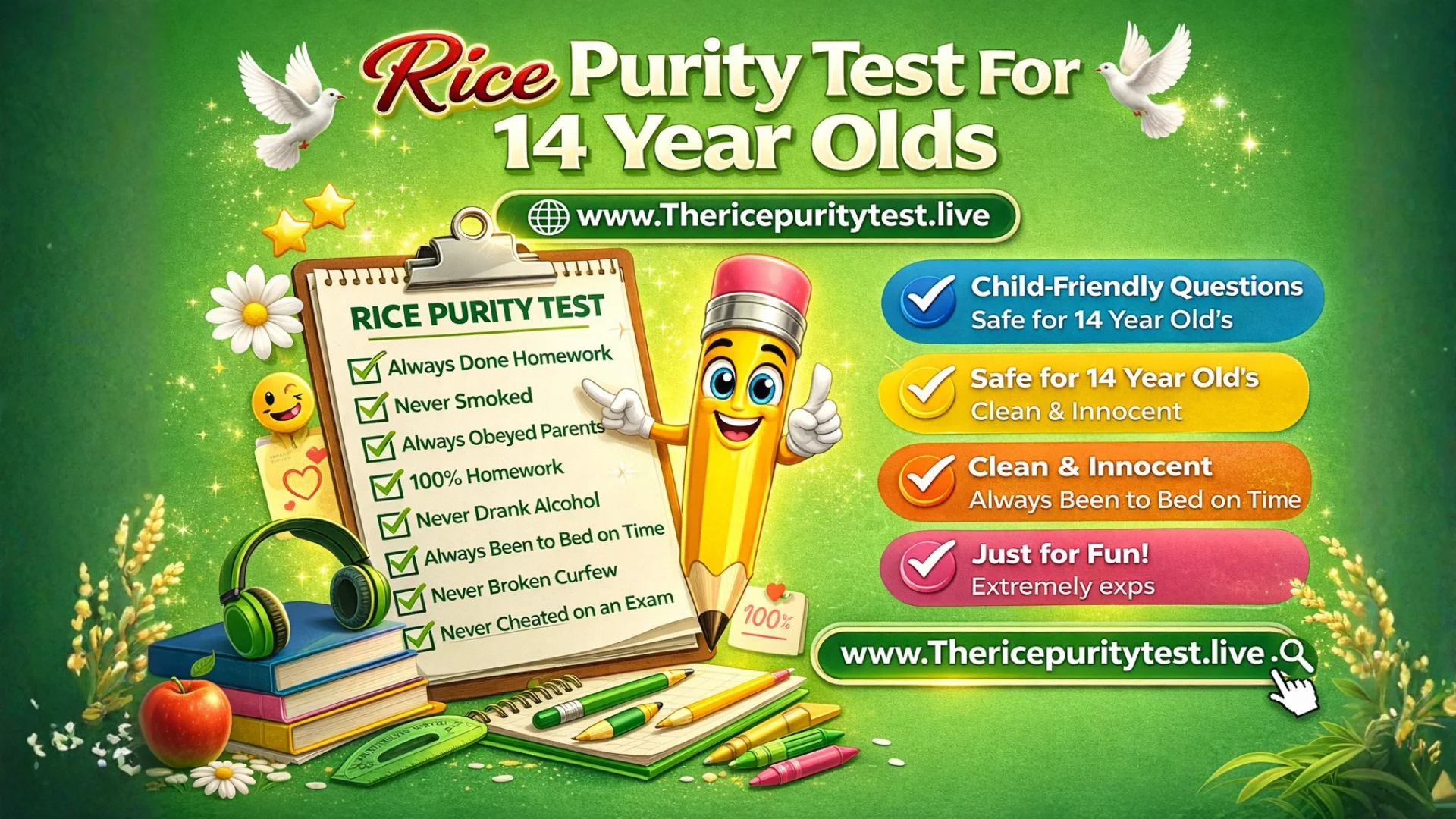 Rice Purity Test for 14 Year Olds