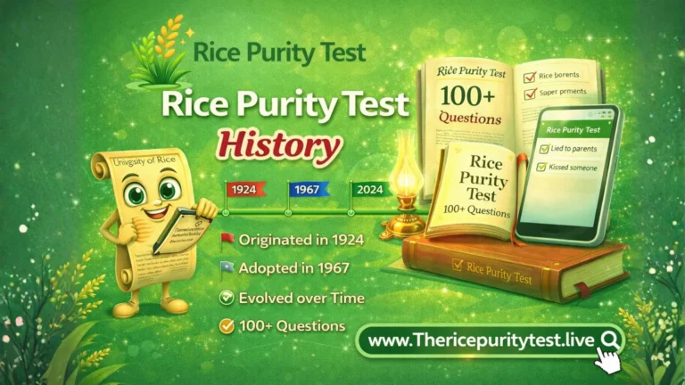 Rice Purity Test History